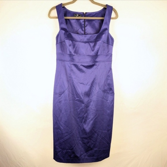 Ralph Lauren American Living Small Dress Purple Plum Sleeveless Cocktail Sheath - Picture 2 of 9